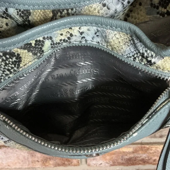 SIMPLY VERA VERA WANG Faux Leather Snakeskin Print Hobo Bag - Picture 9 of 16